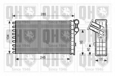QUINTON HAZELL qhr2220 -  Теплообменник, отопление салона